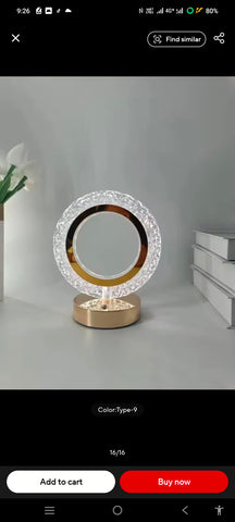 Creative Star Moon Bedside Lamp Touch Desk Lamp Room Decoration LED