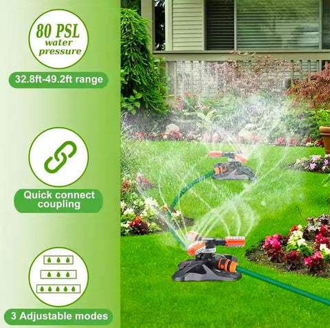 360 Degree Automatic Rotating Garden Lawn Water Sprinklers