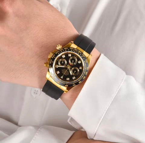 VK WATCH Luxury 39mm quartz Chronograph Business Watch Men's