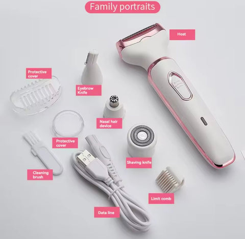 Kemei Lady Epilator 3 in 1 Multifunctional Shaver Cocoon Remover Large Capacity Battery Women'S Care Tool Hair Removal 40D