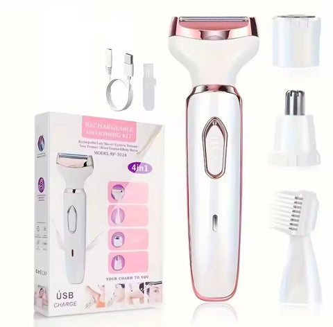 Kemei Lady Epilator 3 in 1 Multifunctional Shaver Cocoon Remover Large Capacity Battery Women'S Care Tool Hair Removal 40D