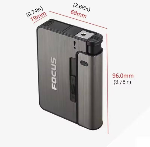 Portable Automatic Cigarette Case Metal Cigarette Holder Box