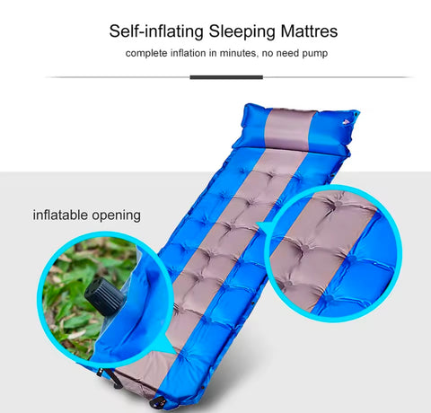Imported Self Inflatable Mattress with Air Pillow