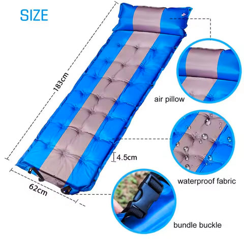 Imported Self Inflatable Mattress with Air Pillow