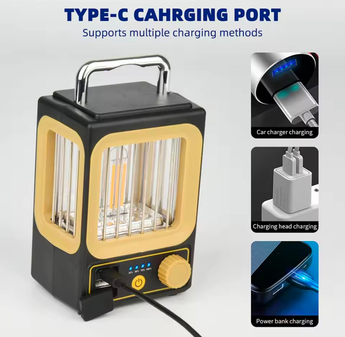 Rechargeable Portable Camping Lantern - waterproof