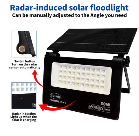 Solar Motion Sensor Light - Solar Powered Cordless