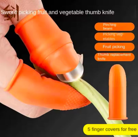 Silicone Thumb Knife Set Fruit and Vegetable Picking Potted Plants