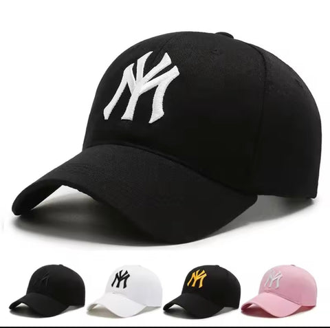 Fashion Letters Embroidery Baseball Sun Hat Unisex Adjustable Cotton
