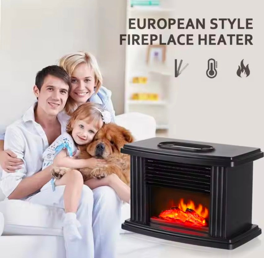 Portable Fireplace Desktop Heater With Remote Control EU/US/UK Plug Fan Heater Office
