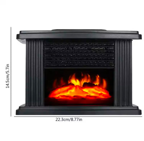 Portable Fireplace Desktop Heater With Remote Control EU/US/UK Plug Fan Heater Office