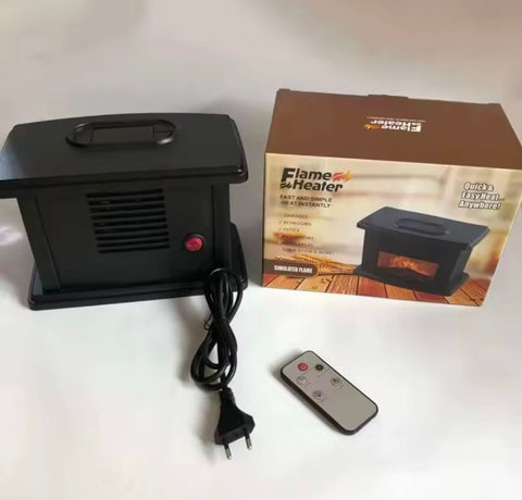 Portable Fireplace Desktop Heater With Remote Control EU/US/UK Plug Fan Heater Office