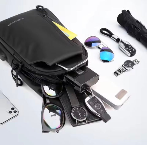 Multi-functional Men Crossbody Waterproof Shoulder Travel Bag