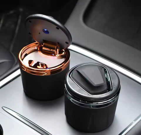 Metal Car Ashtray with LED Light Cig