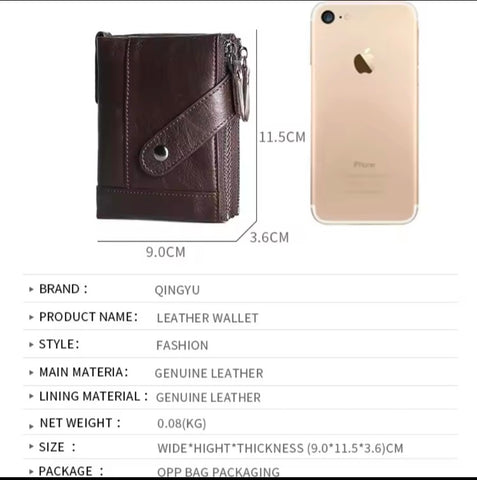IMPORTED Genuine Leather Men's Wallet
