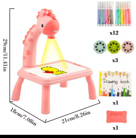 Children's Giraffe Projection Art Drawing Table Toy Children's Drawing Board