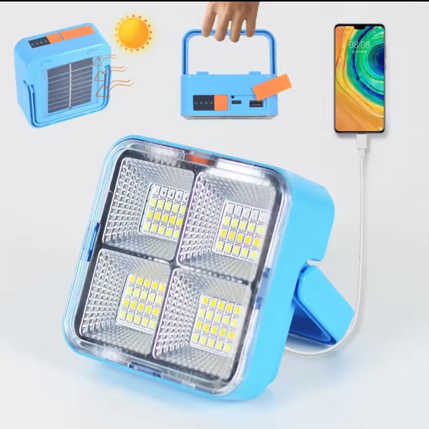Portable COB Solar 50W  Multifunction Solar & Chargeable Led work Light