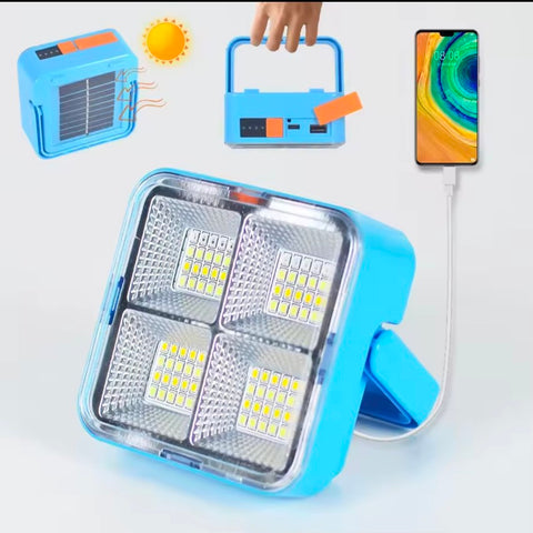 Portable COB Solar 50W  Multifunction Solar & Chargeable Led work Light
