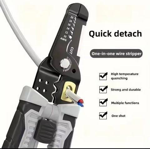 Wire Stripper Press Crimping Pliers Cutting Crimper