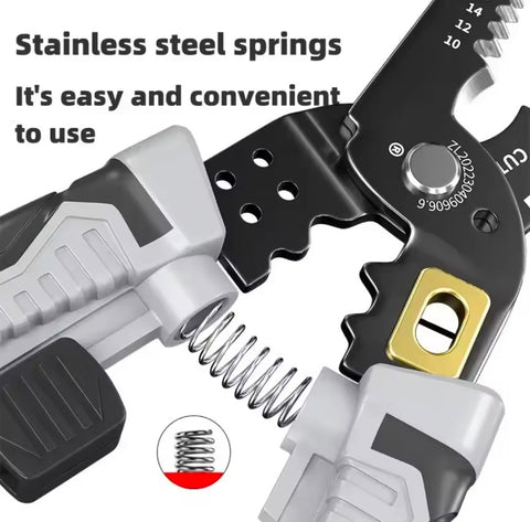 Wire Stripper Press Crimping Pliers Cutting Crimper