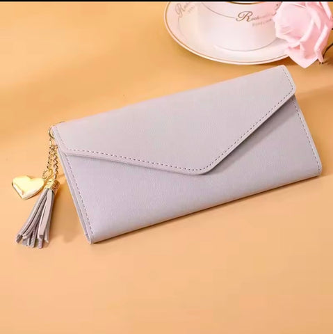 Fancy design ladies wallet for cash coin cans cell phone