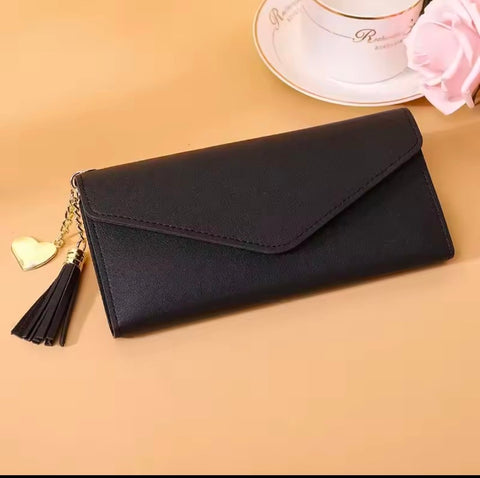 Fancy design ladies wallet for cash coin cans cell phone