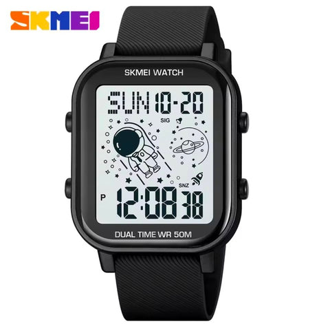 SKMEI 1863 Waterproof Creative Astronaut Dial Calendar Back Light Reloj Relogio Masculino