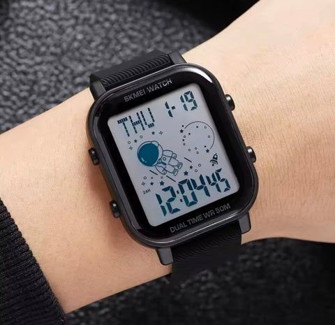 SKMEI 1863 Waterproof Creative Astronaut Dial Calendar Back Light Reloj Relogio Masculino