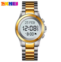 SKMEI 2270 Muslim Azan Digital Watch Led Light Display Sport Watch Hijri Pilgrimage Time Reminder