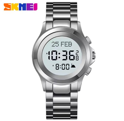SKMEI 2270 Muslim Azan Digital Watch Led Light Display Sport Watch Hijri Pilgrimage Time Reminder