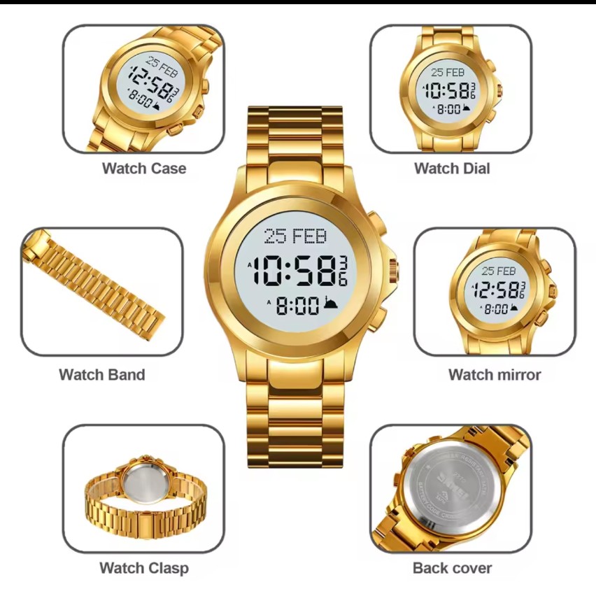 Skmei 2097 Azan Qibla Islamic Watch