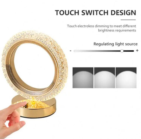 Creative Star Moon Bedside Lamp Touch Desk Lamp Room Decoration LED