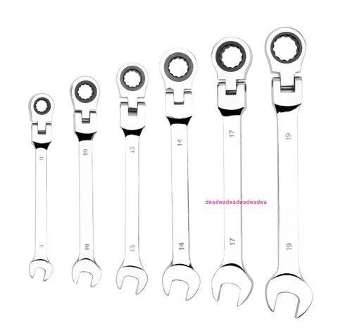 7pcs ratchet movable head multi-function wrench Set 7PCS combination tool