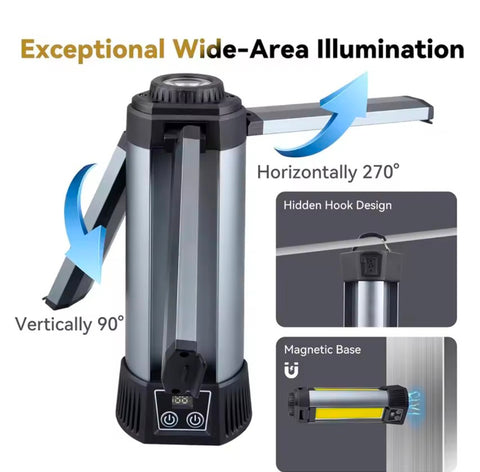 Super Bright Hanging Camping Lantern & Torch with stand i 10 Modes