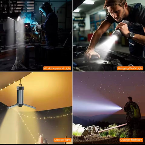 Super Bright Hanging Camping Lantern & Torch with stand i 10 Modes