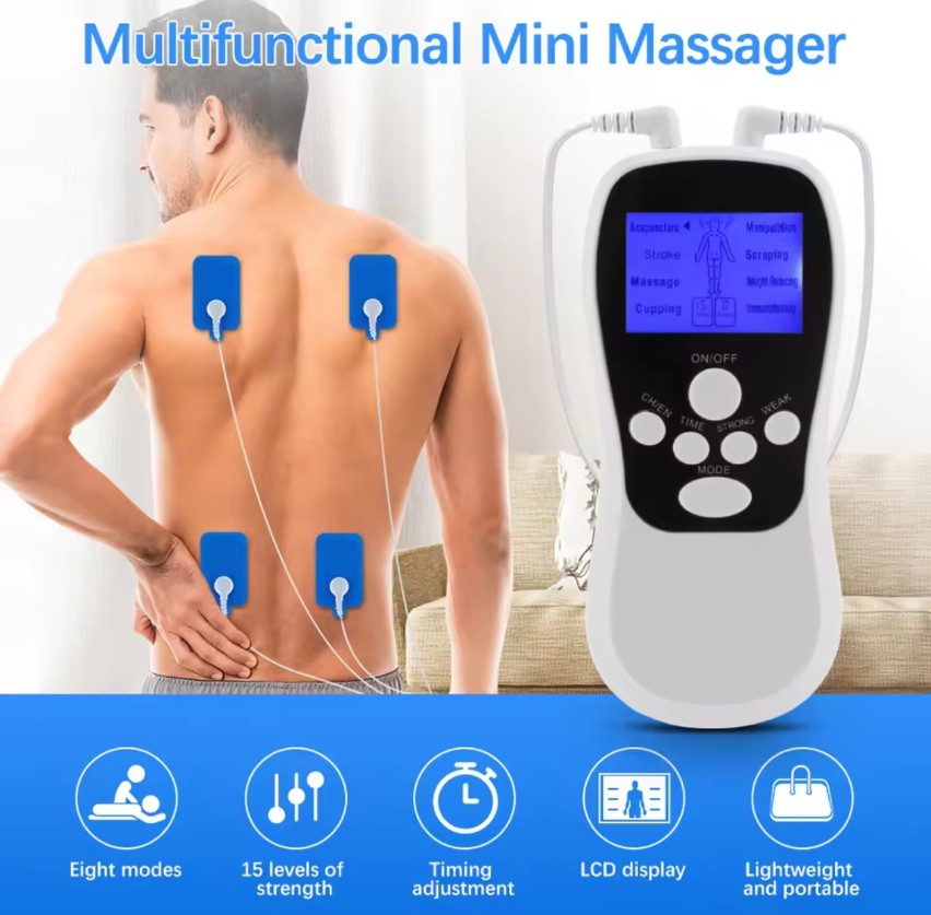 EMS Electric Muscle Stimulator Physiotherapy Rechargable Tens Massager