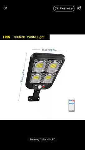 200led Solar Street Light IP65 Waterproof Solar Outdoor Motion Sensor Light
