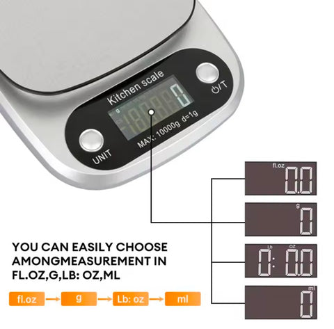 High Precision Kitchen Scale 10kg Electronic Jewelry Food Baking Scale