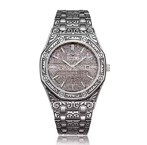 Gold Muslim Men Quartz Waterproof Watches