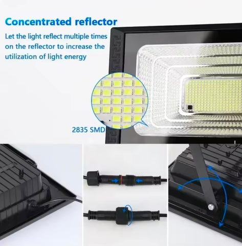 200W LED Solar Lights Outdoor Garden Street Light With Motion Sensor