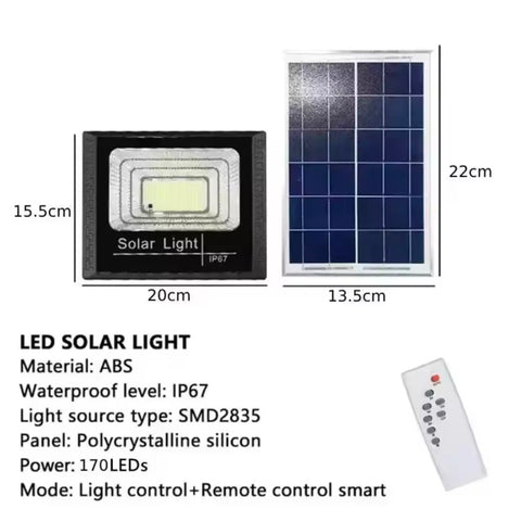 200W LED Solar Lights Outdoor Garden Street Light With Motion Sensor