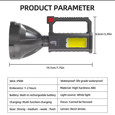 Long Range Search light heavy Duty Torch