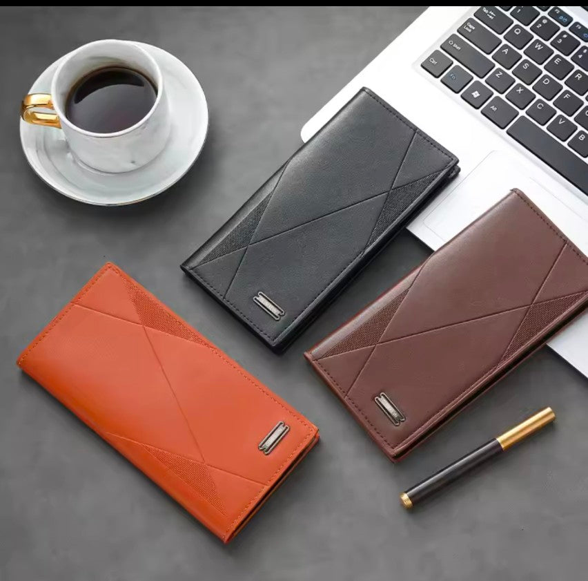 VANNANBA Long Slim Wallet for Men RFID Blocking