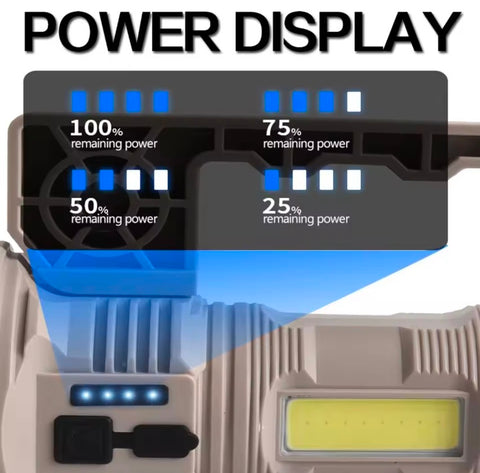 Rechargeable Long Range Search Flash Light