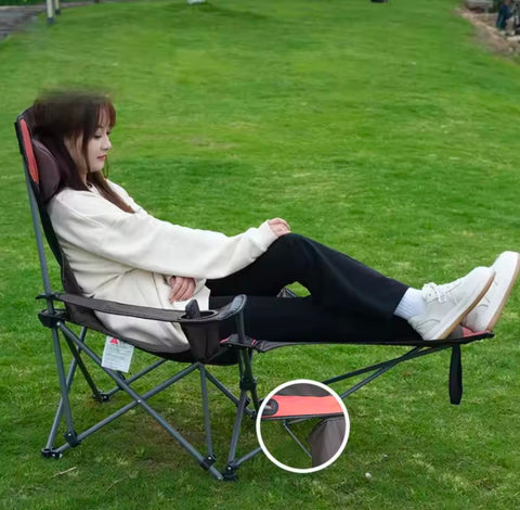 Portable Ultralight Folding Chair, Dual-purpose Backrest Recliner