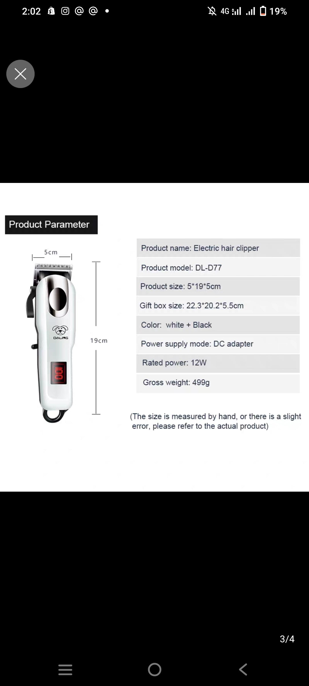 Daling Professional Animal Pet Clipper