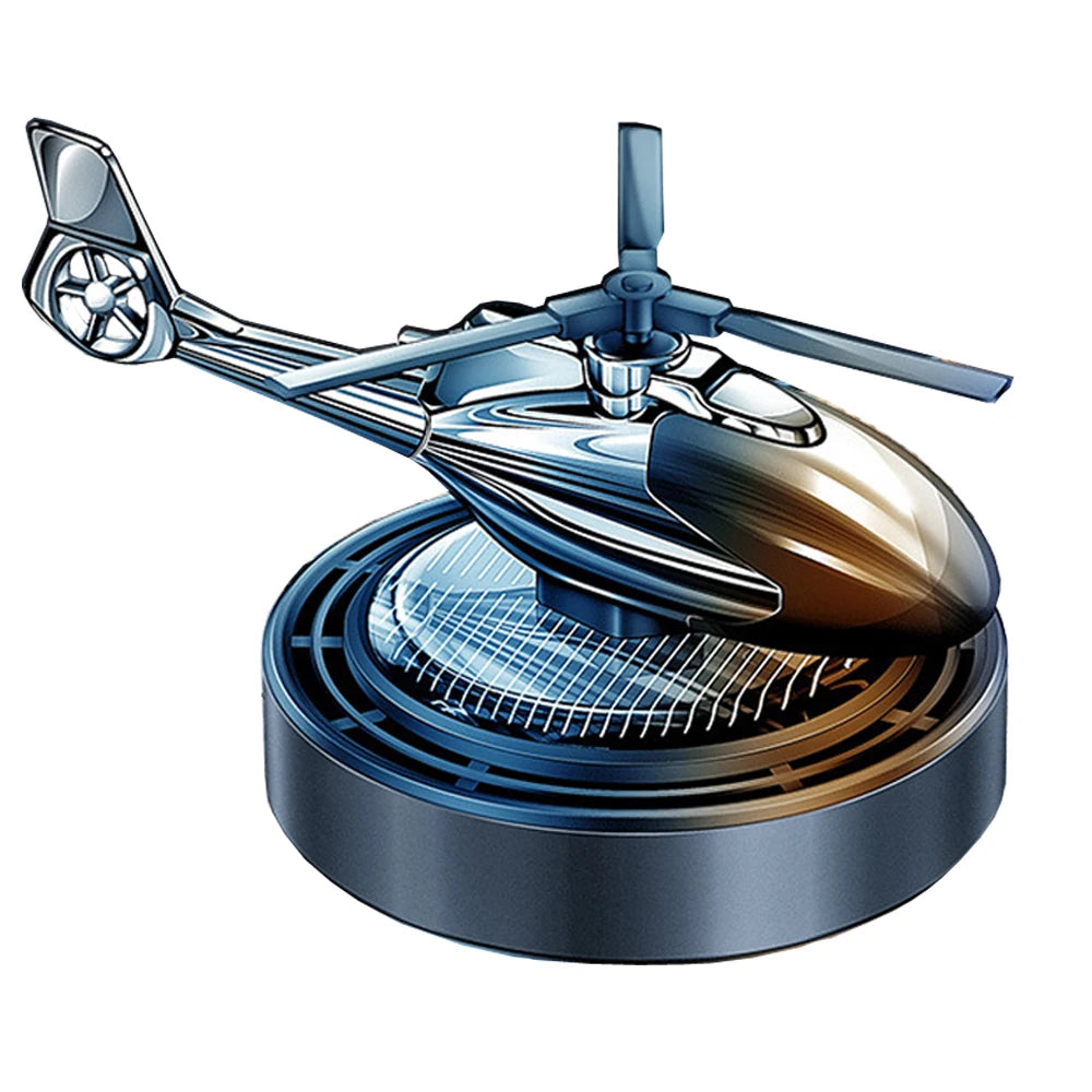 Solar Helicopter Car Air Freshener Propeller Fragrance Supplies Decoration Interior Accessories Perfume Diffuser Auto Flavoring