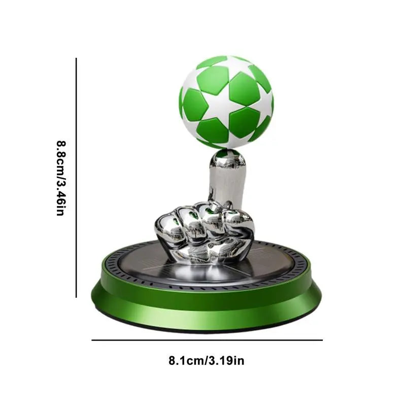 Football Solar Rotating Car Air Freshener Energy Rotating Car Perfume Long-Lasting Fragrance