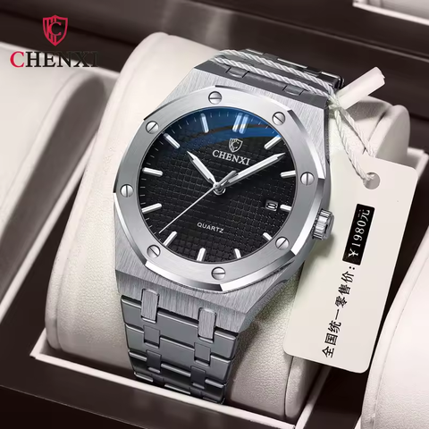 Luminous Stainless Steel Waterproof Men Watch