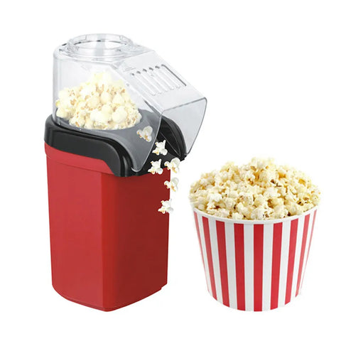 Popcorn Maker 1200W Household Healthy Hot Air Oil-Free Popcorn Maker