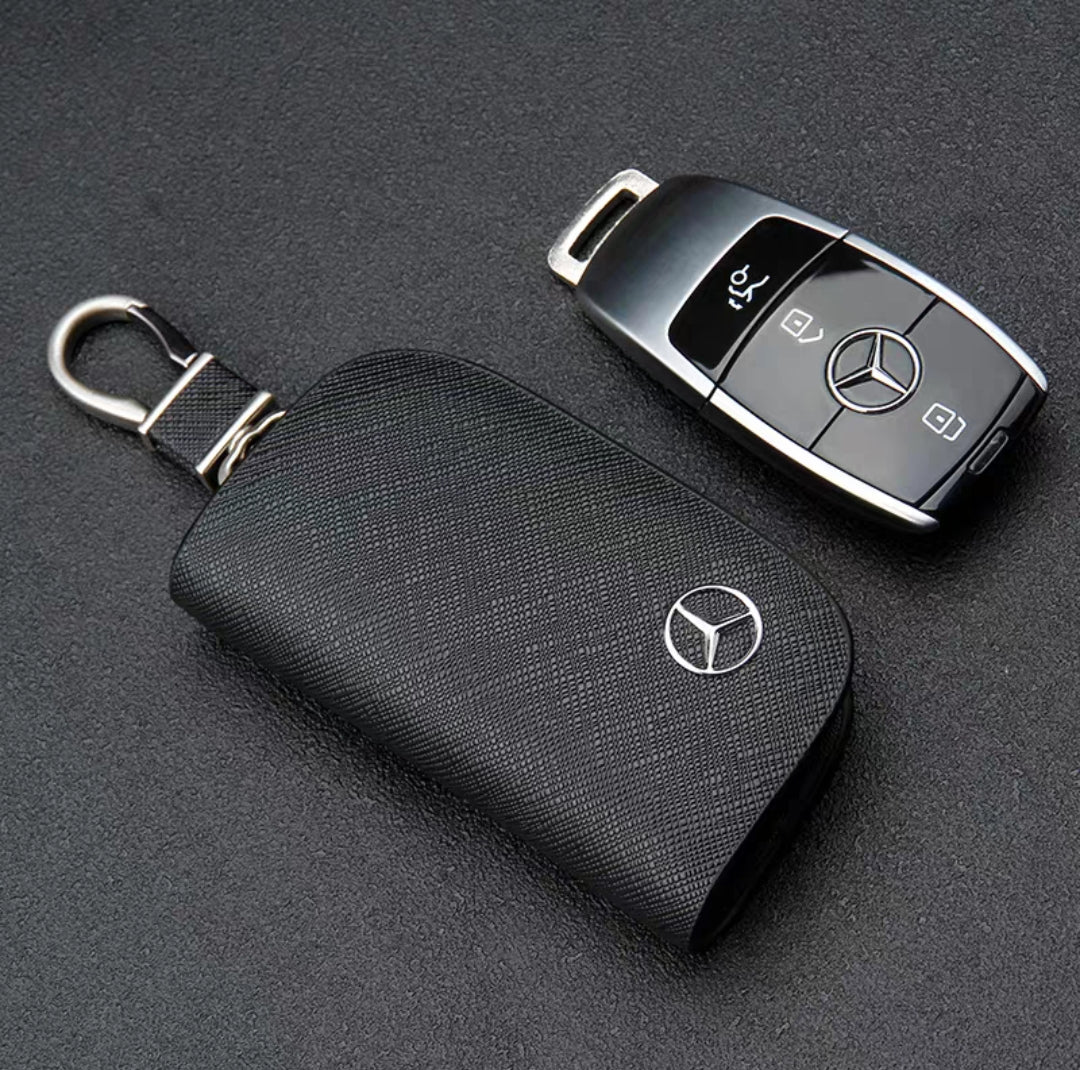 Leather car key case for Car long Chain Pendant Keyring AUTO accessories key chain bag